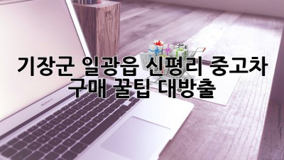 기장군 일광읍 신평리 중고차 구매, 꿀팁 대방출! 🚗💨